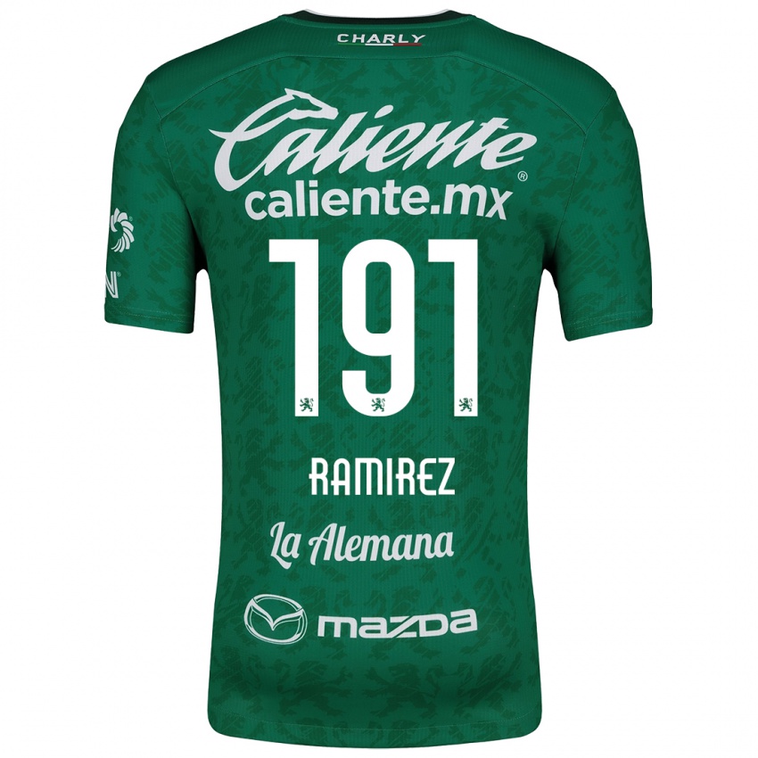 Niño Camiseta Ian Ramírez #191 Verde Blanco 1ª Equipación 2024/25 La Camisa