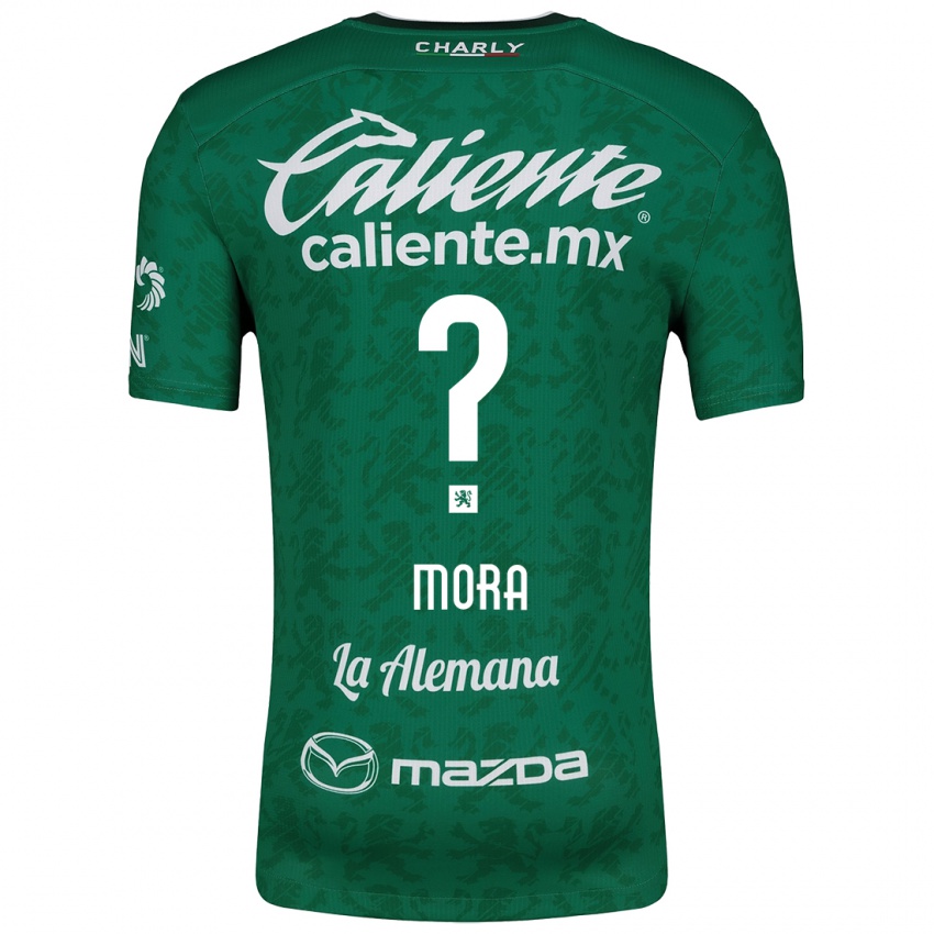 Niño Camiseta Christopher Mora #0 Verde Blanco 1ª Equipación 2024/25 La Camisa