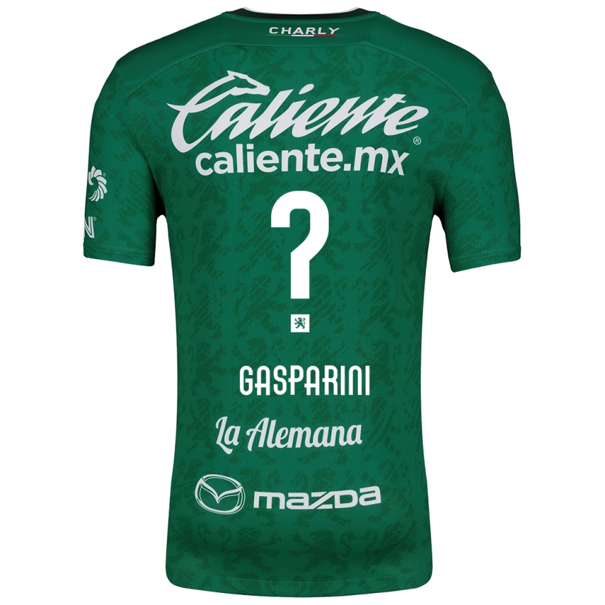 Niño Camiseta Joaquín Gasparini #0 Verde Blanco 1ª Equipación 2024/25 La Camisa