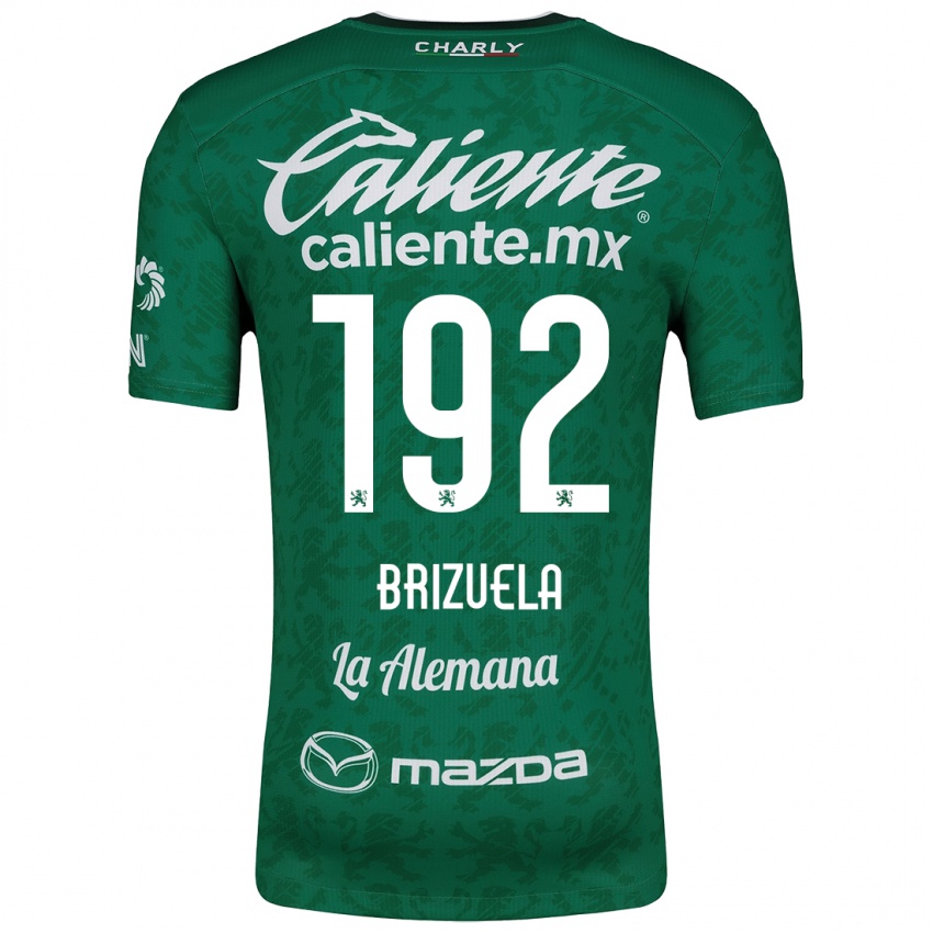 Niño Camiseta Juan Brizuela #192 Verde Blanco 1ª Equipación 2024/25 La Camisa