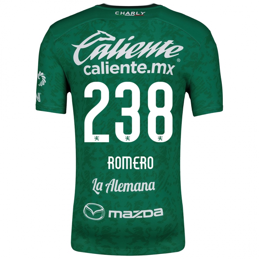 Niño Camiseta Paulo Romero #238 Verde Blanco 1ª Equipación 2024/25 La Camisa