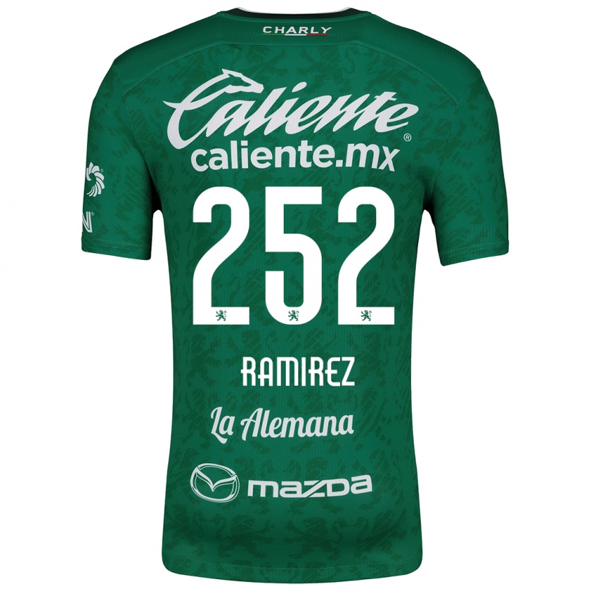 Niño Camiseta Luis Ramírez #252 Verde Blanco 1ª Equipación 2024/25 La Camisa