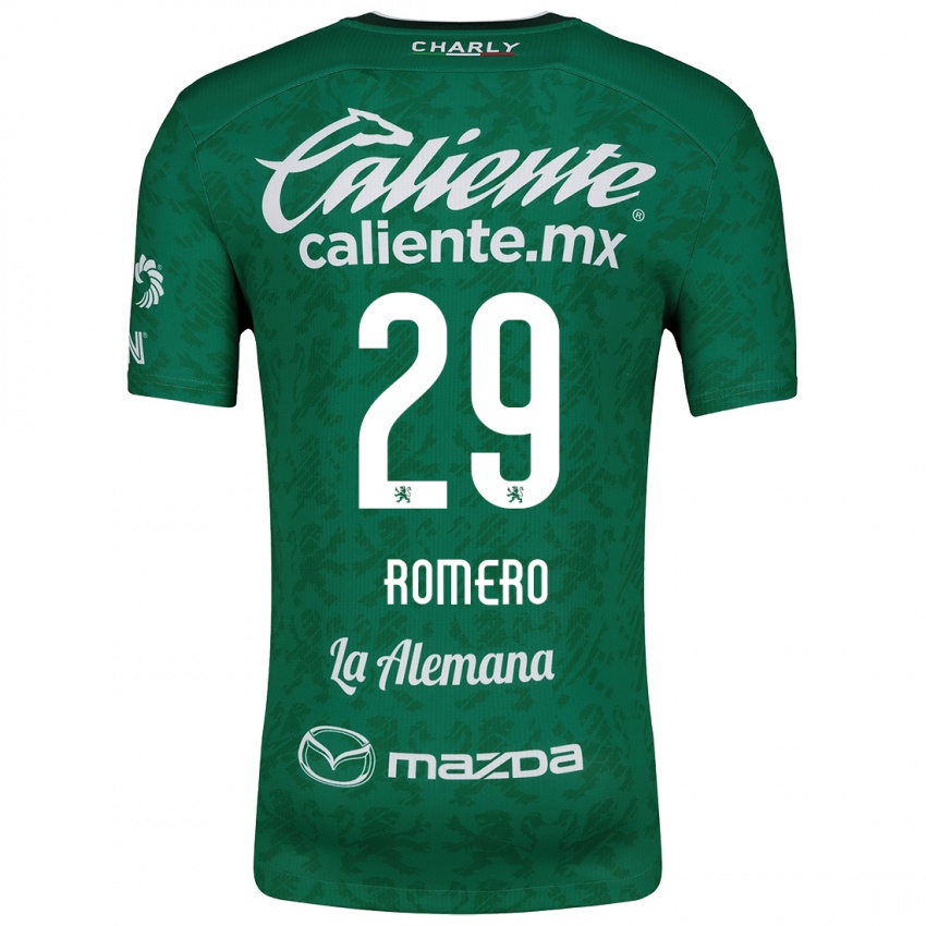 Niño Camiseta Lucas Romero #29 Verde Blanco 1ª Equipación 2024/25 La Camisa