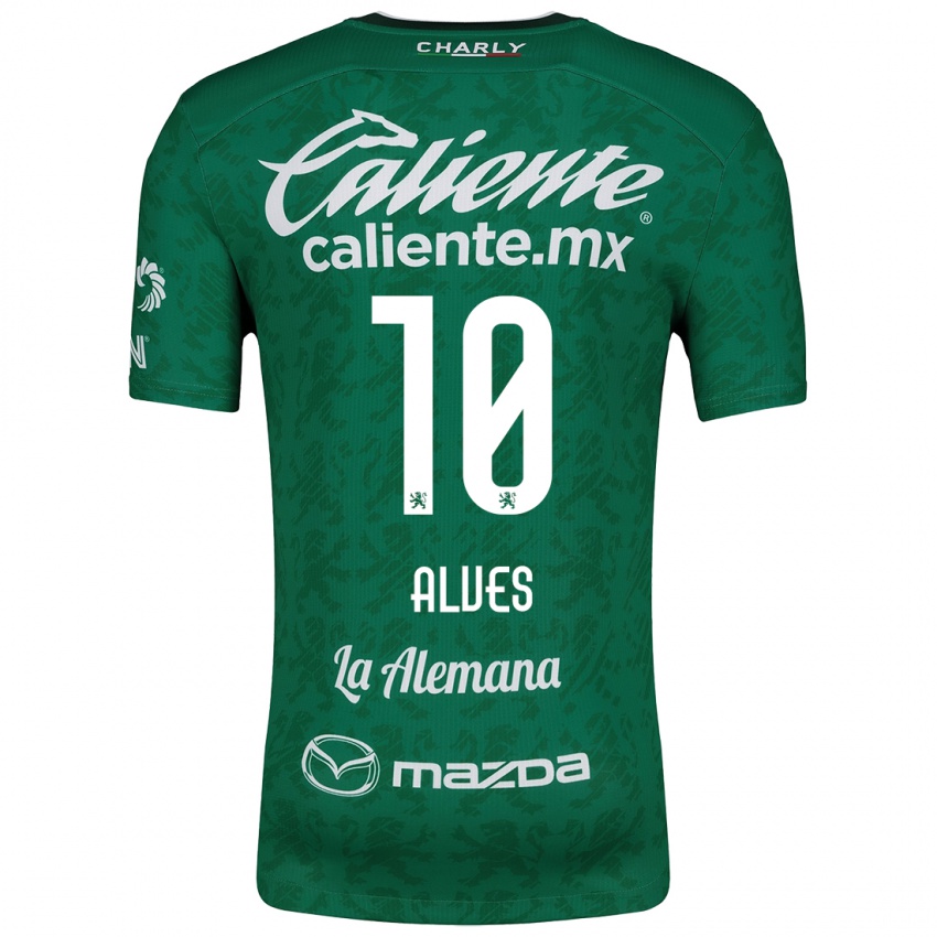 Niño Camiseta Maria Alves #10 Verde Blanco 1ª Equipación 2024/25 La Camisa