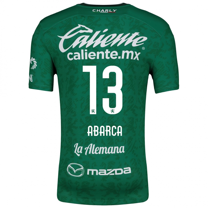 Niño Camiseta Vidalia Abarca #13 Verde Blanco 1ª Equipación 2024/25 La Camisa