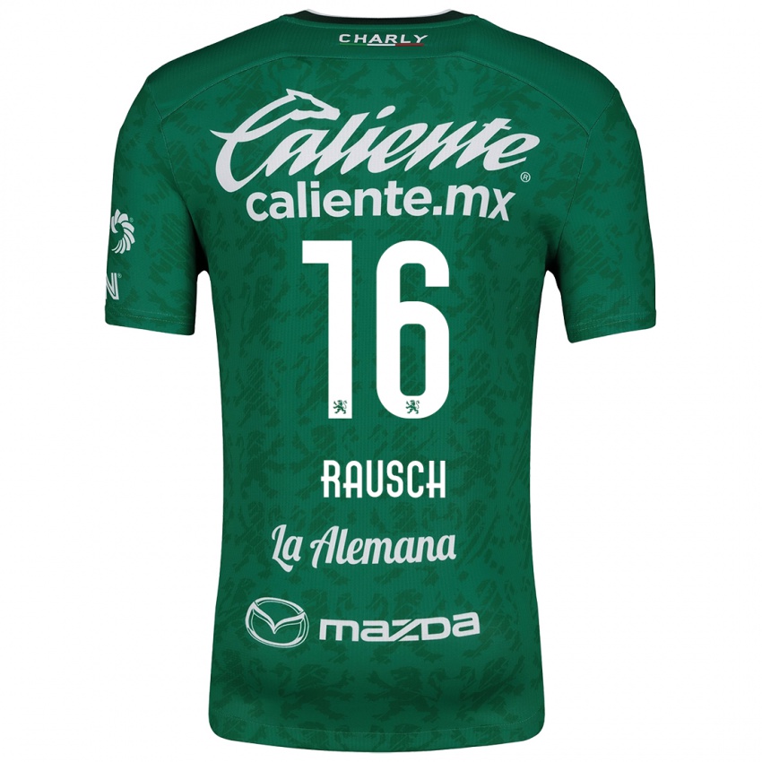 Niño Camiseta Mayalu Rausch #16 Verde Blanco 1ª Equipación 2024/25 La Camisa