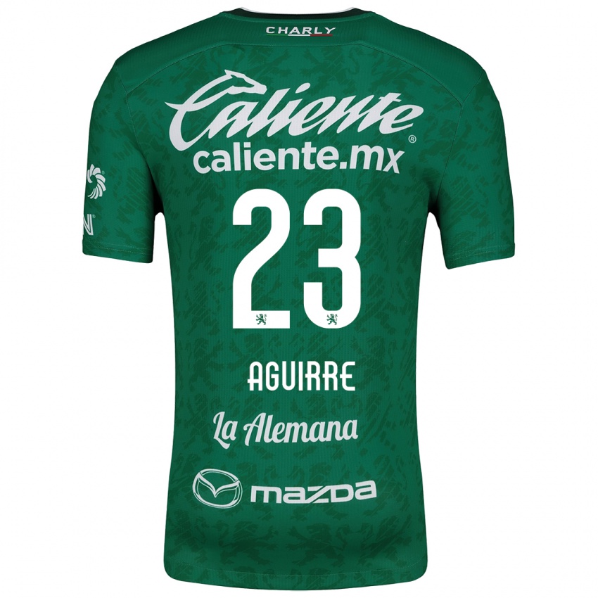 Niño Camiseta Zoe Aguirre #23 Verde Blanco 1ª Equipación 2024/25 La Camisa