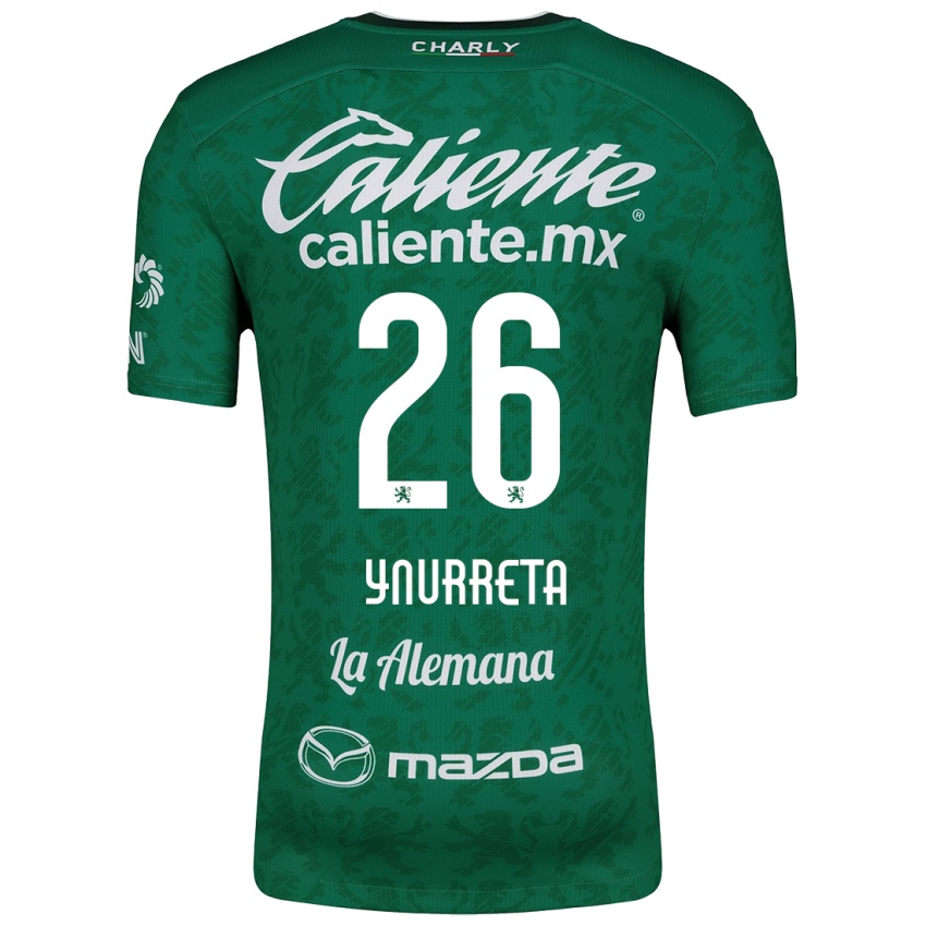 Niño Camiseta Alexandra Hernández Ynurreta #26 Verde Blanco 1ª Equipación 2024/25 La Camisa