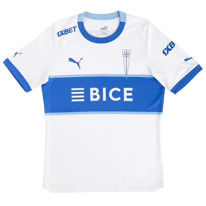 Niño Camiseta Leenhan Romero #0 Blanco Azul 1ª Equipación 2024/25 La Camisa