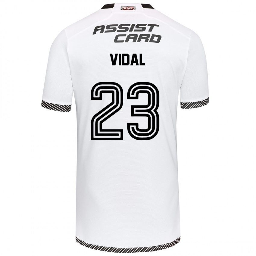 Niño Camiseta Arturo Vidal #23 Blanco Negro 1ª Equipación 2024/25 La Camisa