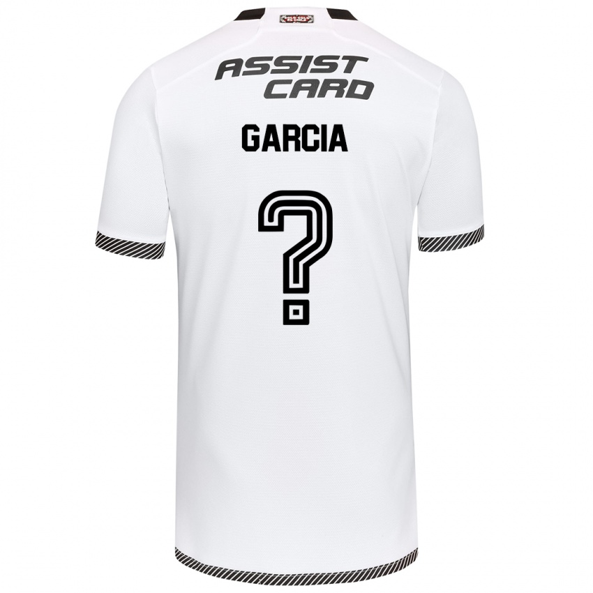 Niño Camiseta Francisco García #0 Blanco Negro 1ª Equipación 2024/25 La Camisa