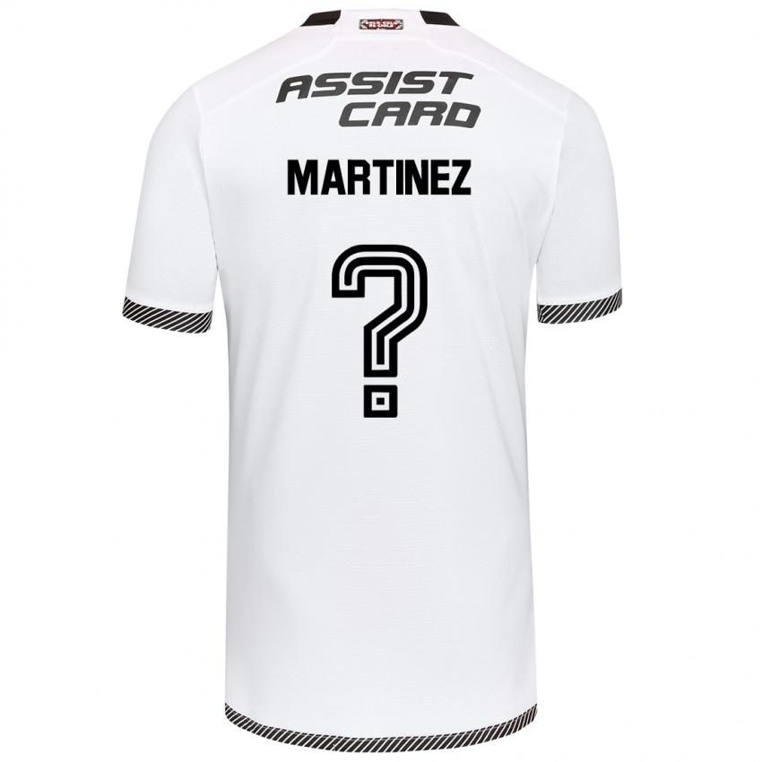 Niño Camiseta Iván Martínez #0 Blanco Negro 1ª Equipación 2024/25 La Camisa