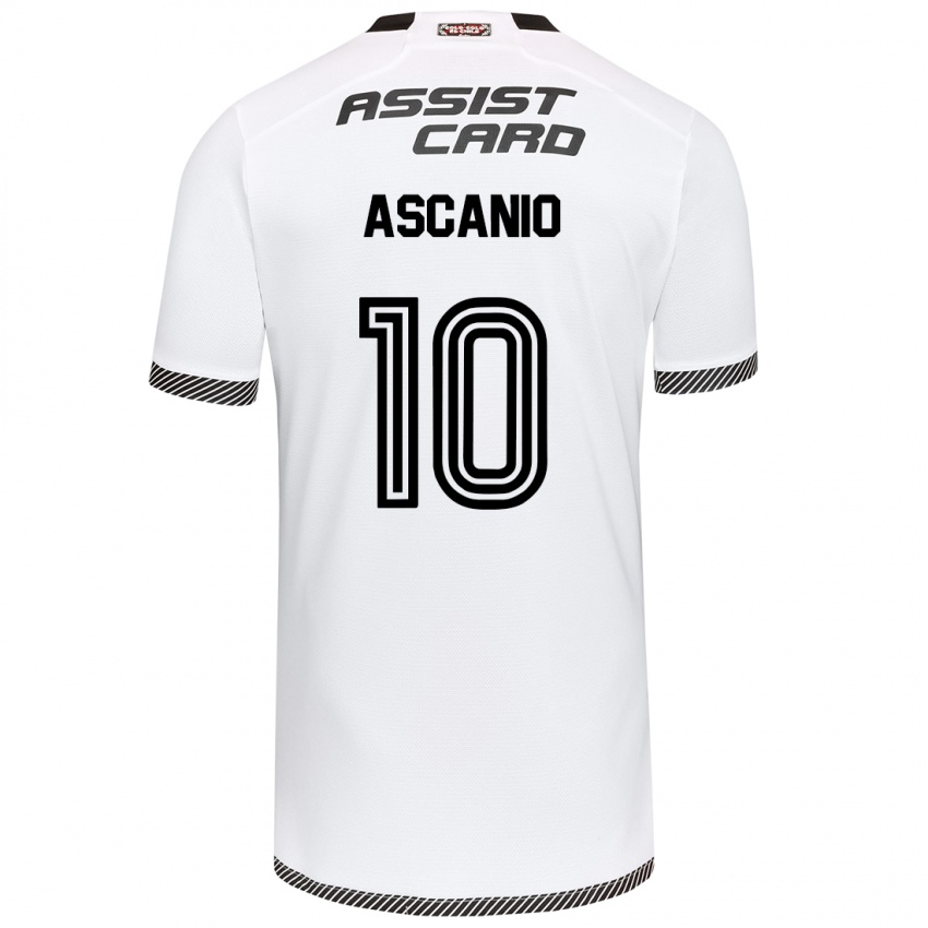 Niño Camiseta Yusmery Ascanio #10 Blanco Negro 1ª Equipación 2024/25 La Camisa