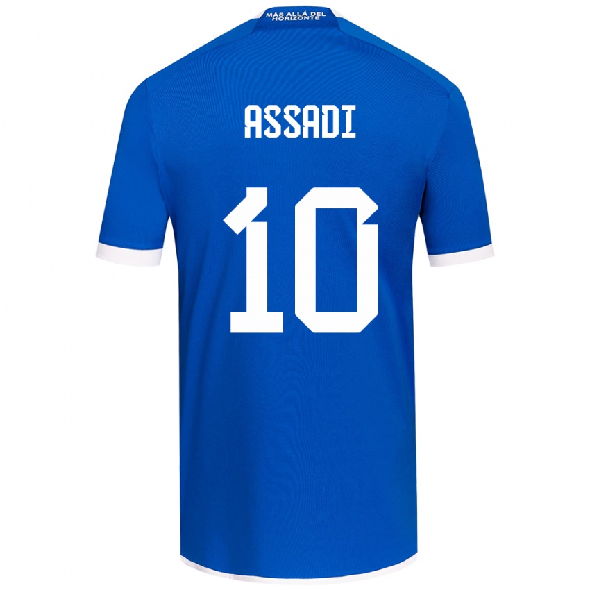 Niño Camiseta Lucas Assadi #10 Azul Blanco 1ª Equipación 2024/25 La Camisa