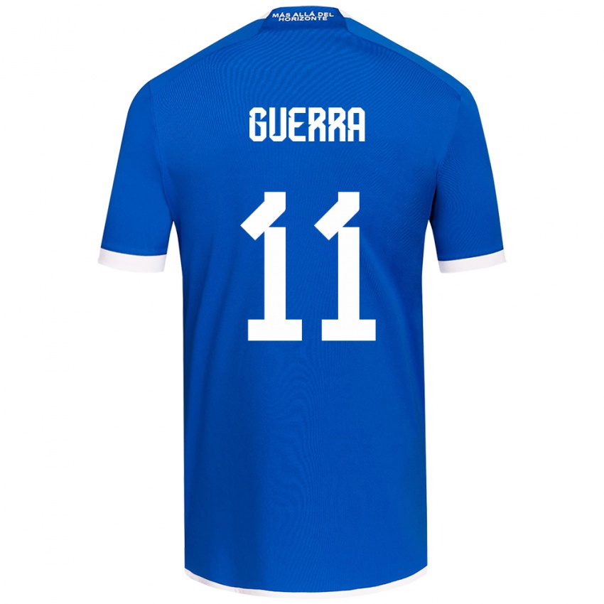 Niño Camiseta Nicolás Guerra #11 Azul Blanco 1ª Equipación 2024/25 La Camisa