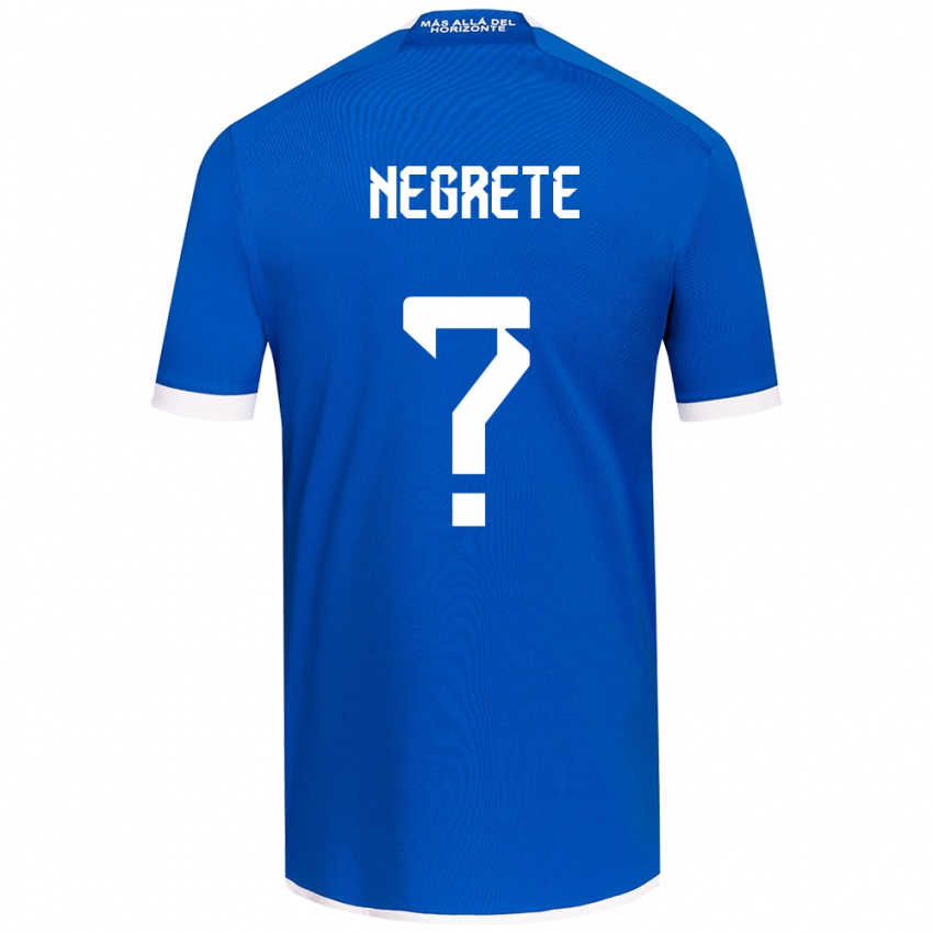 Niño Camiseta Salvador Negrete #0 Azul Blanco 1ª Equipación 2024/25 La Camisa