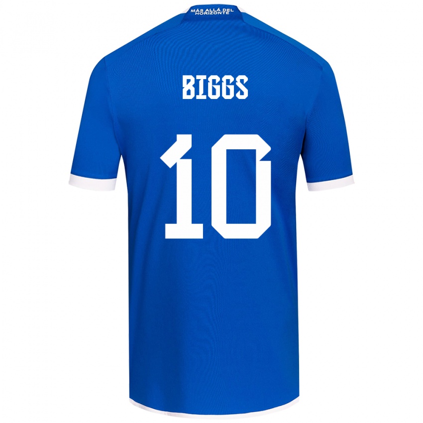 Niño Camiseta Nicole Denise Fajre Biggs #10 Azul Blanco 1ª Equipación 2024/25 La Camisa