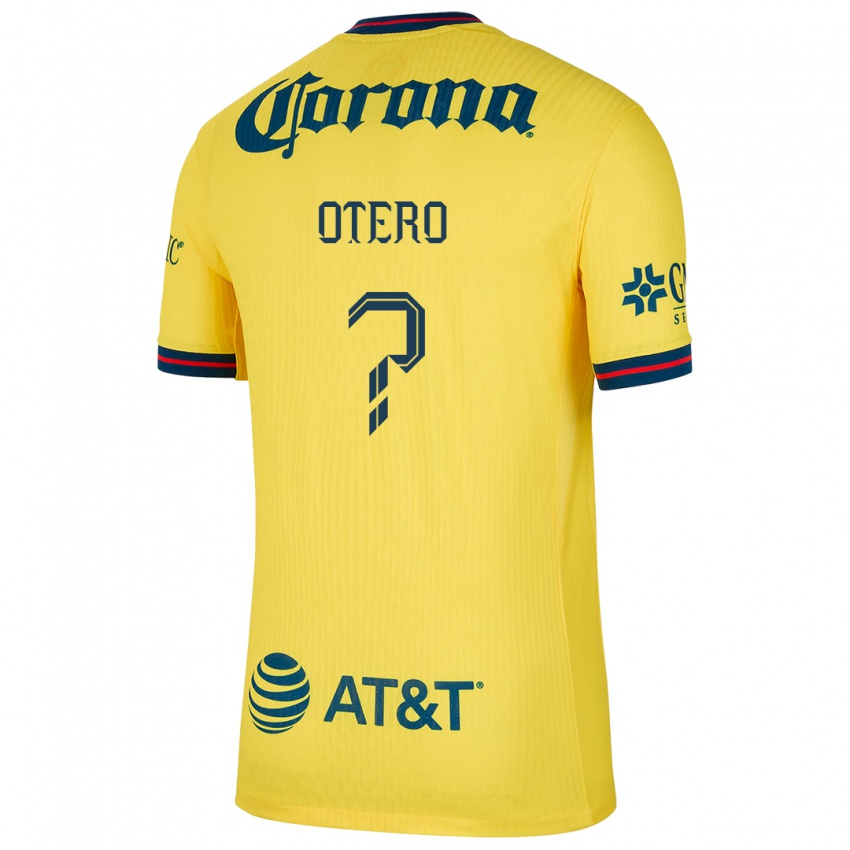 Niño Camiseta Juan Otero #0 Amarillo Azul 1ª Equipación 2024/25 La Camisa