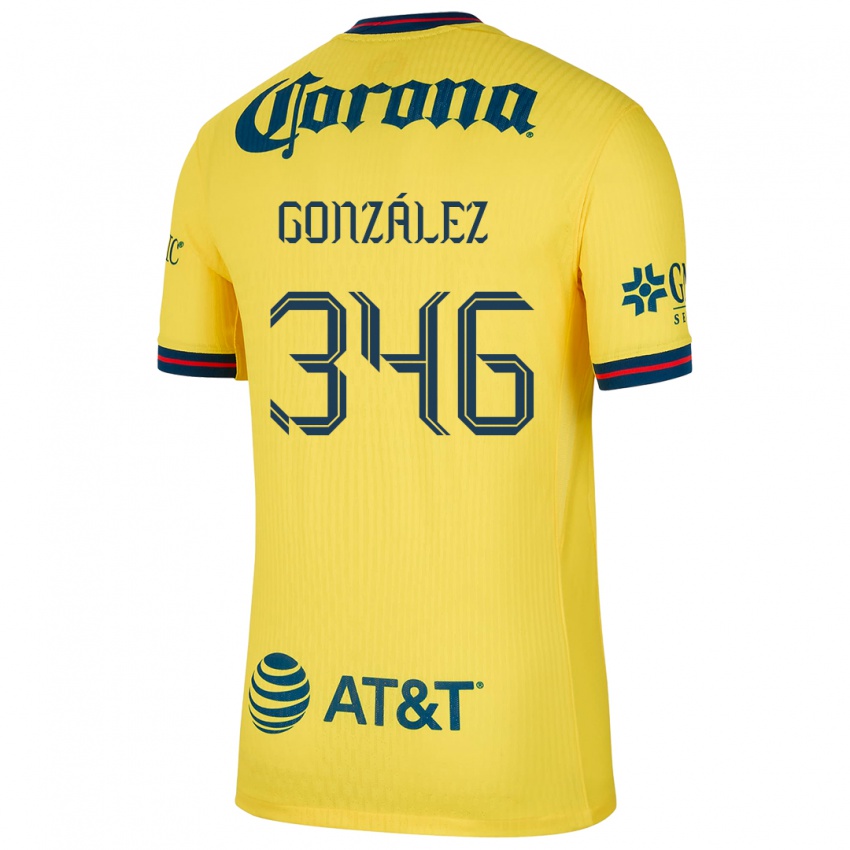 Niño Camiseta Ricardo González #346 Amarillo Azul 1ª Equipación 2024/25 La Camisa