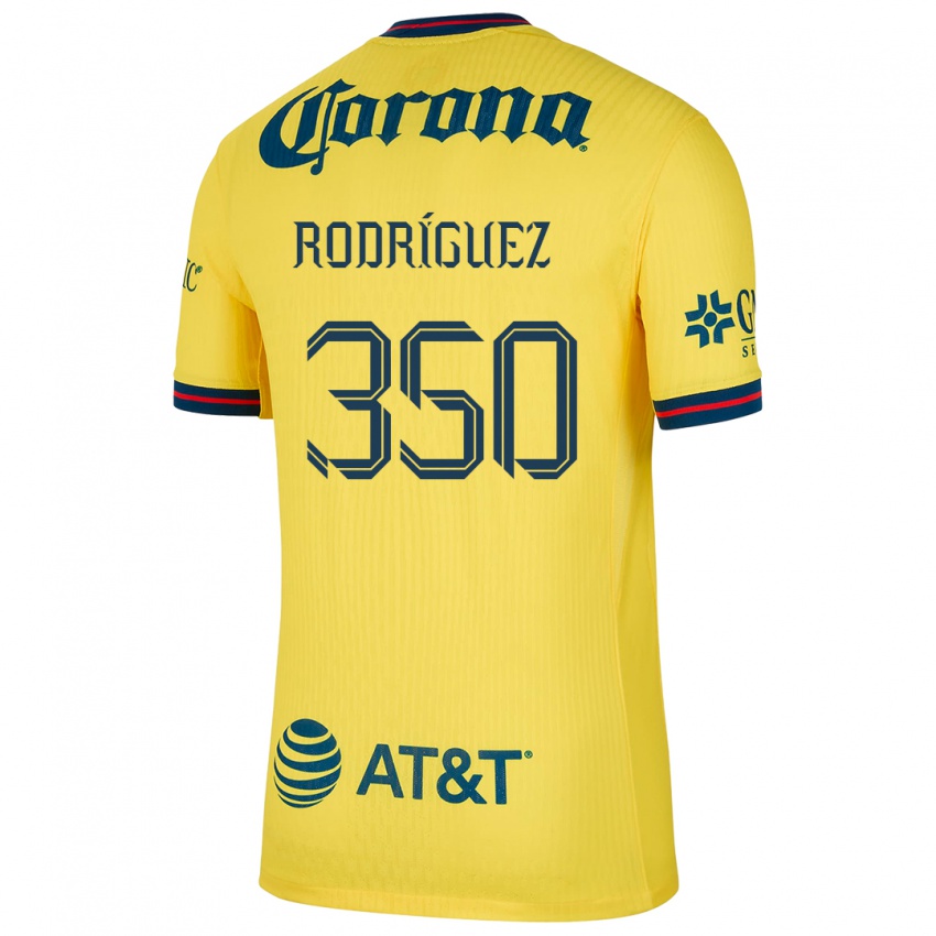 Niño Camiseta Ángel Rodríguez #350 Amarillo Azul 1ª Equipación 2024/25 La Camisa