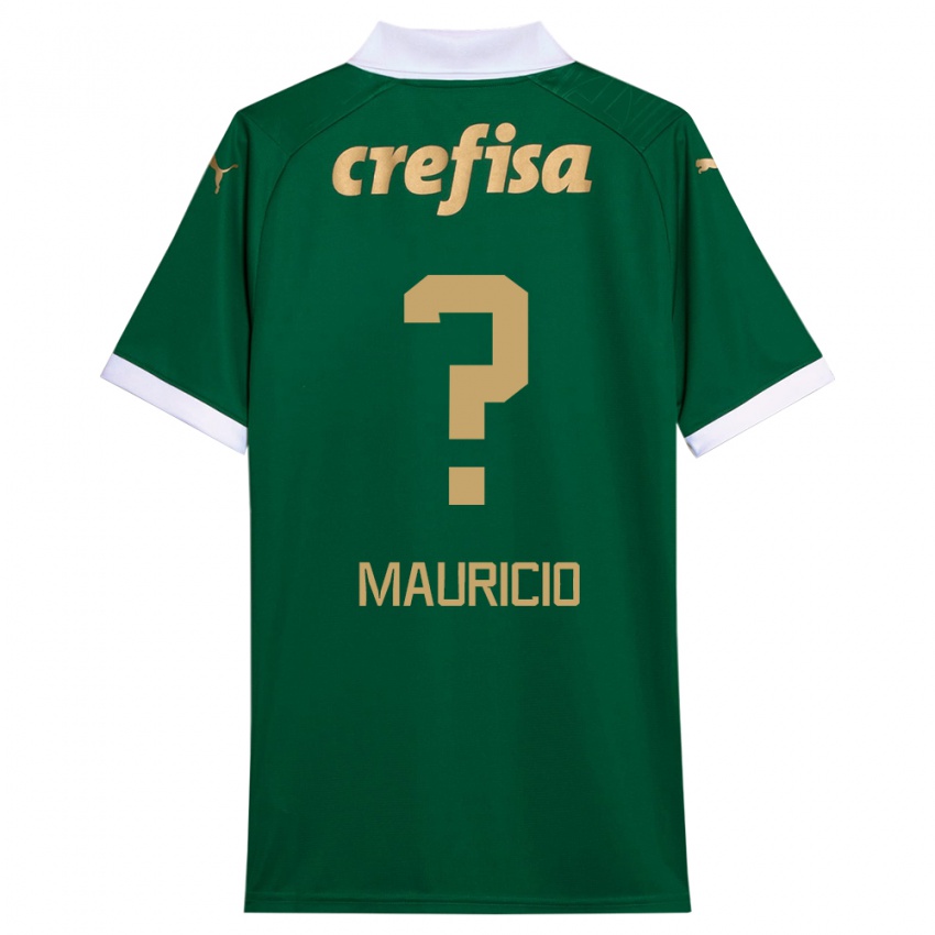 Niño Camiseta Mauricio #0 Verde Blanco 1ª Equipación 2024/25 La Camisa