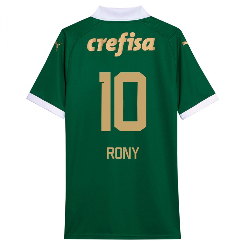 Niño Camiseta Rony #10 Verde Blanco 1ª Equipación 2024/25 La Camisa