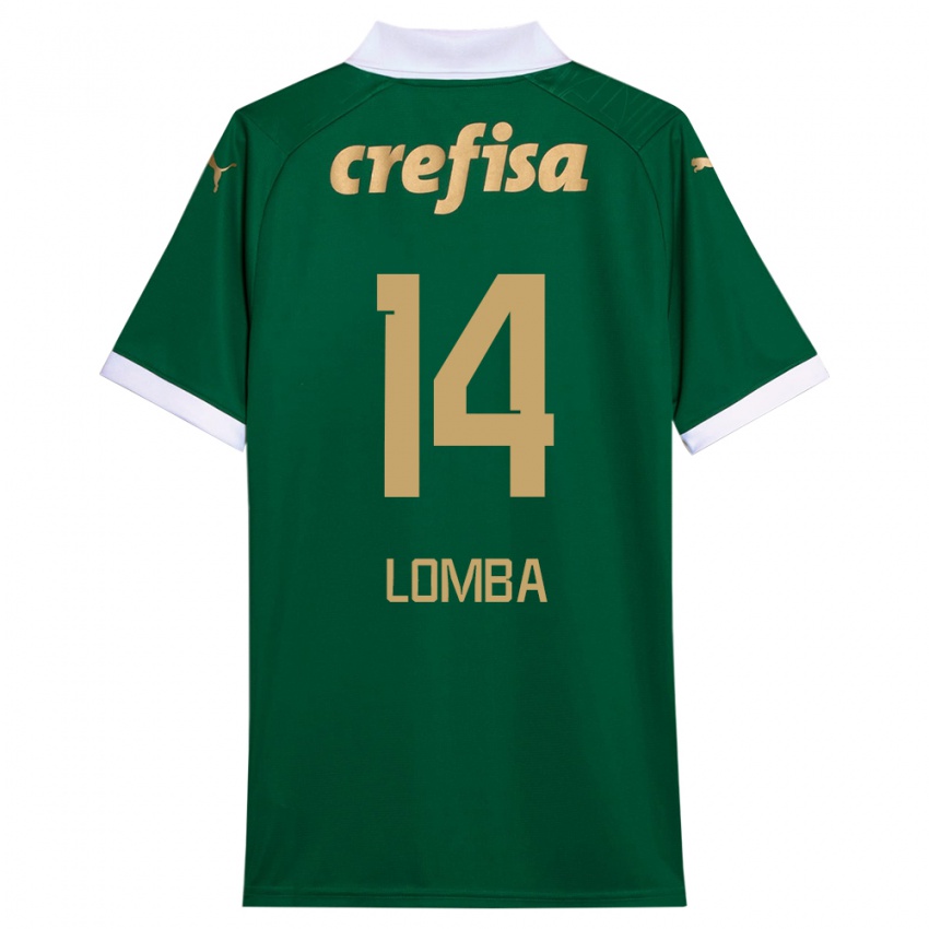 Niño Camiseta Marcelo Lomba #14 Verde Blanco 1ª Equipación 2024/25 La Camisa