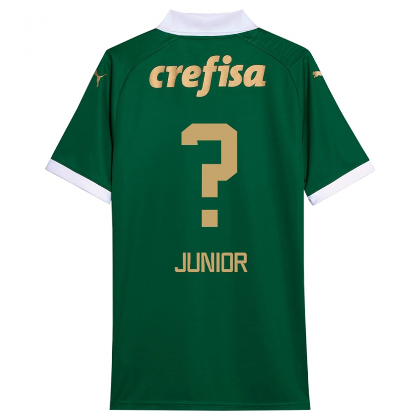 Niño Camiseta Gilberto Junior #0 Verde Blanco 1ª Equipación 2024/25 La Camisa