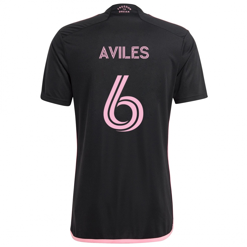 Niño Camiseta Tomás Avilés #6 Negro 2ª Equipación 2024/25 La Camisa