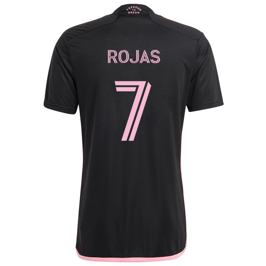 Niño Camiseta Matías Rojas #7 Negro 2ª Equipación 2024/25 La Camisa