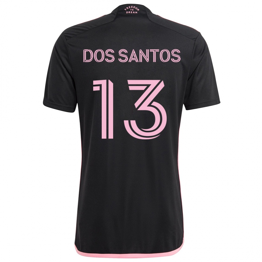 Niño Camiseta Cj Dos Santos #13 Negro 2ª Equipación 2024/25 La Camisa