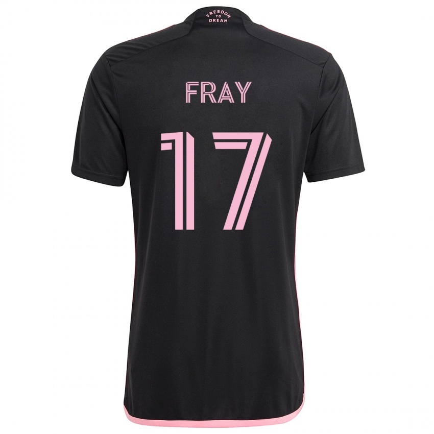 Niño Camiseta Ian Fray #17 Negro 2ª Equipación 2024/25 La Camisa