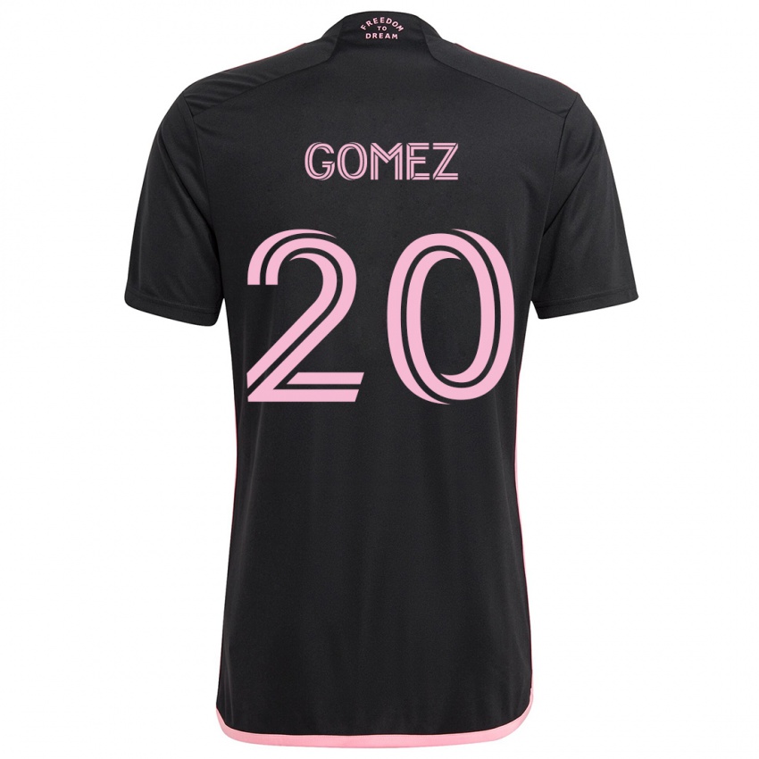 Niño Camiseta Diego Gómez #20 Negro 2ª Equipación 2024/25 La Camisa