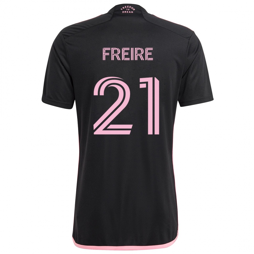 Niño Camiseta Nicolas Freire #21 Negro 2ª Equipación 2024/25 La Camisa