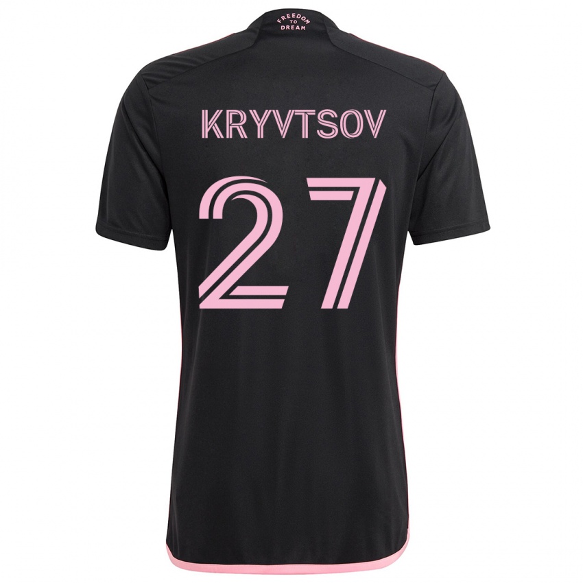 Niño Camiseta Sergiy Kryvtsov #27 Negro 2ª Equipación 2024/25 La Camisa