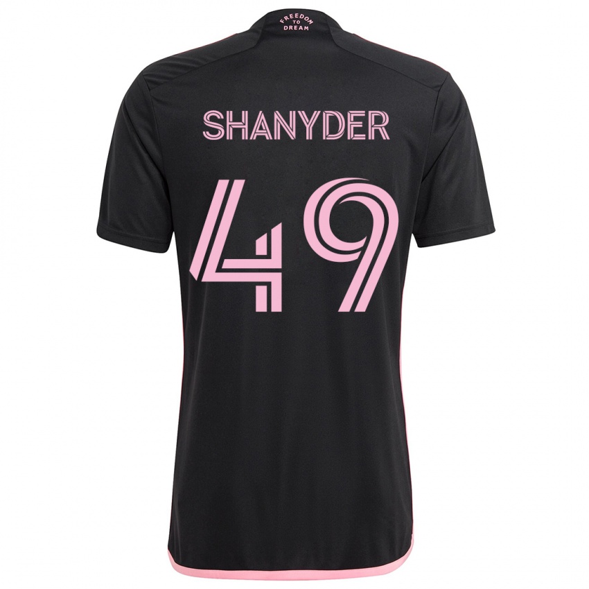 Niño Camiseta Shanyder Borgelin #49 Negro 2ª Equipación 2024/25 La Camisa