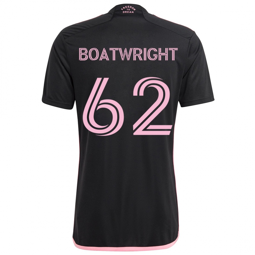 Niño Camiseta Israel Boatwright #62 Negro 2ª Equipación 2024/25 La Camisa