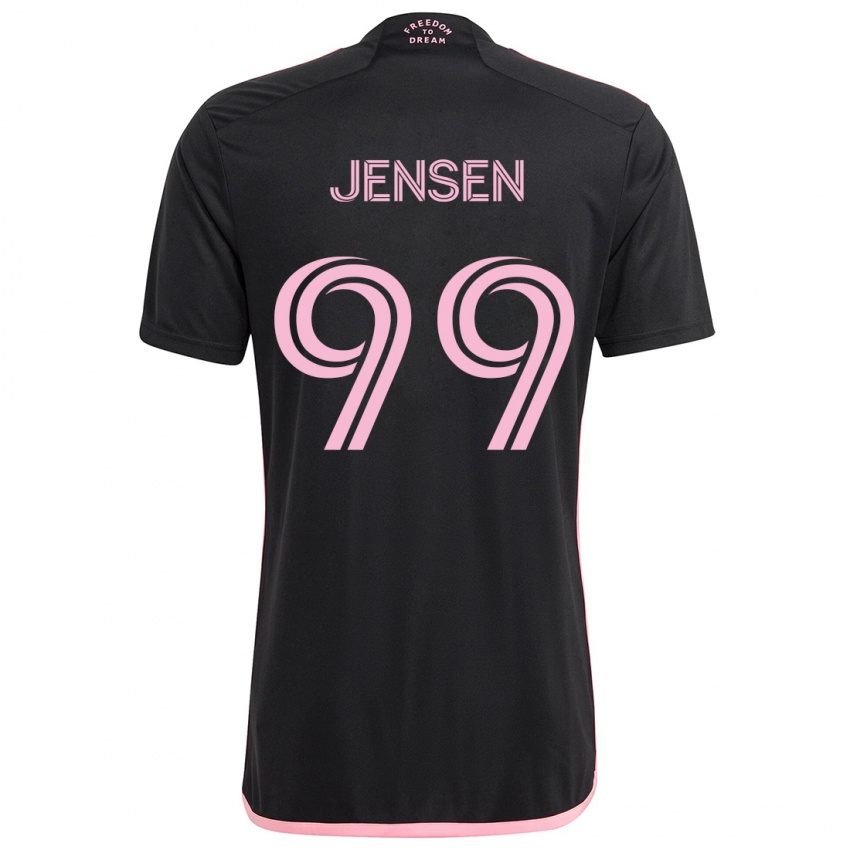 Niño Camiseta Cole Jensen #99 Negro 2ª Equipación 2024/25 La Camisa