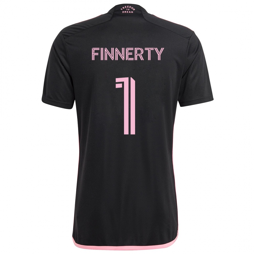 Niño Camiseta Owen Finnerty #1 Negro 2ª Equipación 2024/25 La Camisa