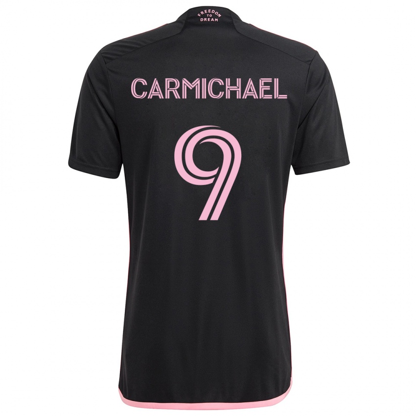 Niño Camiseta Ryan Carmichael #9 Negro 2ª Equipación 2024/25 La Camisa