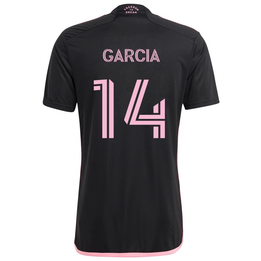 Niño Camiseta Santiago Garcia #14 Negro 2ª Equipación 2024/25 La Camisa