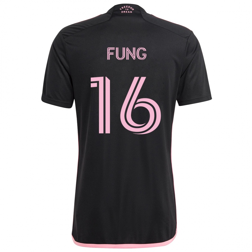 Niño Camiseta Victor Fung #16 Negro 2ª Equipación 2024/25 La Camisa