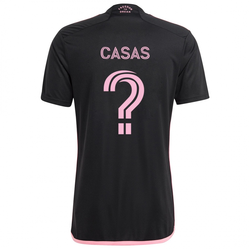 Niño Camiseta André Casas #0 Negro 2ª Equipación 2024/25 La Camisa