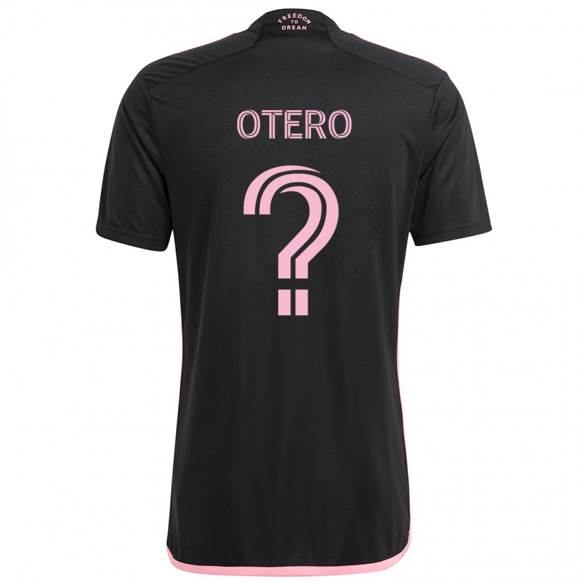 Niño Camiseta Sebastián Otero #0 Negro 2ª Equipación 2024/25 La Camisa