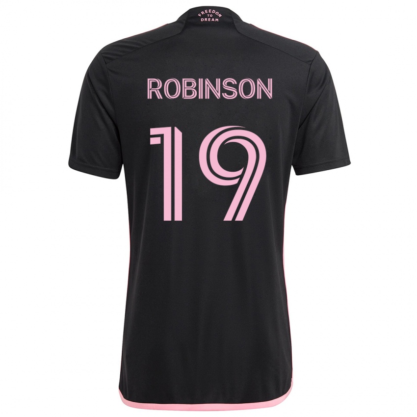 Niño Camiseta Robbie Robinson #19 Negro 2ª Equipación 2024/25 La Camisa