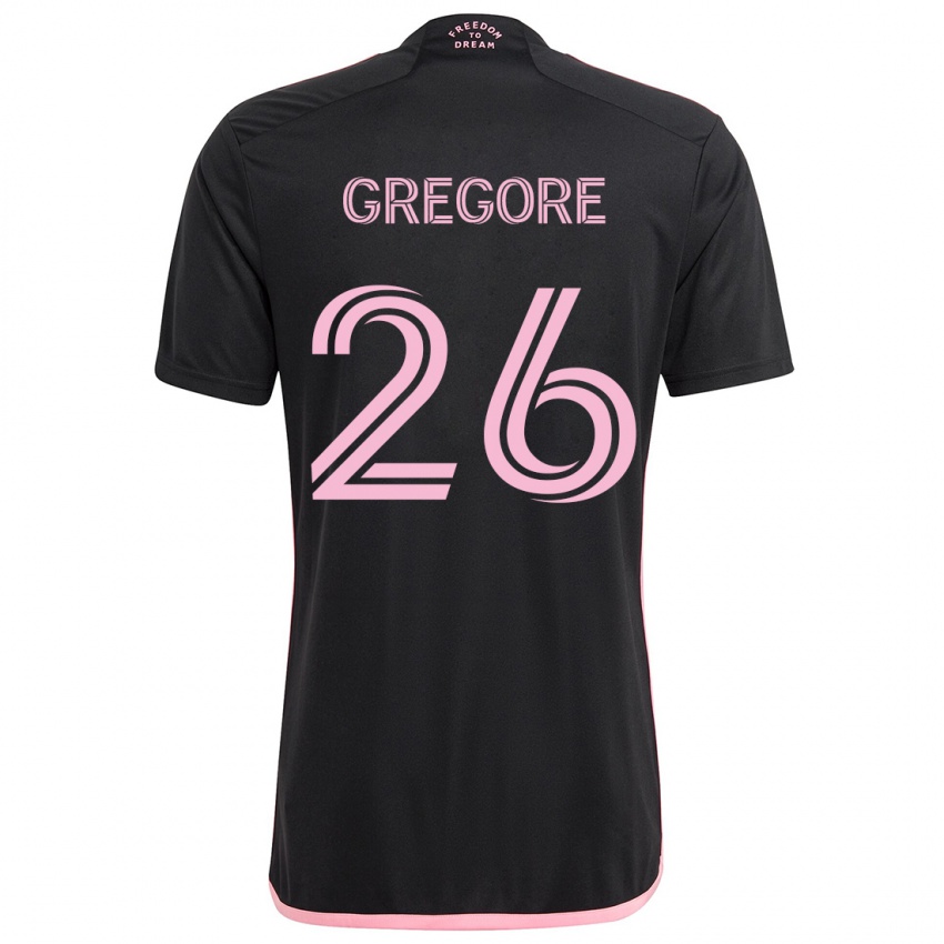 Niño Camiseta Gregore #26 Negro 2ª Equipación 2024/25 La Camisa