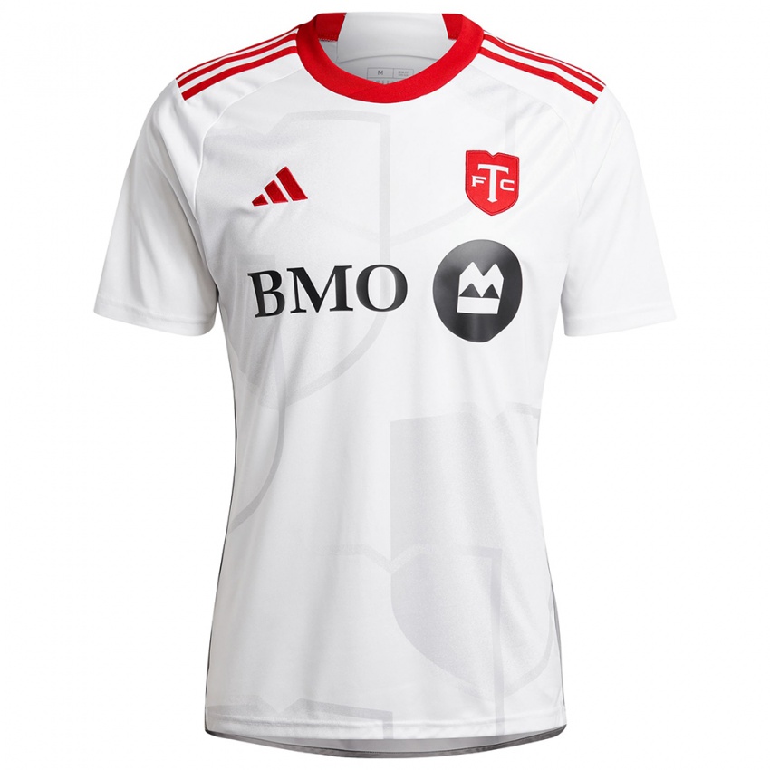 Niño Camiseta Quentin Christey #0 Blanco Rojo 2ª Equipación 2024/25 La Camisa