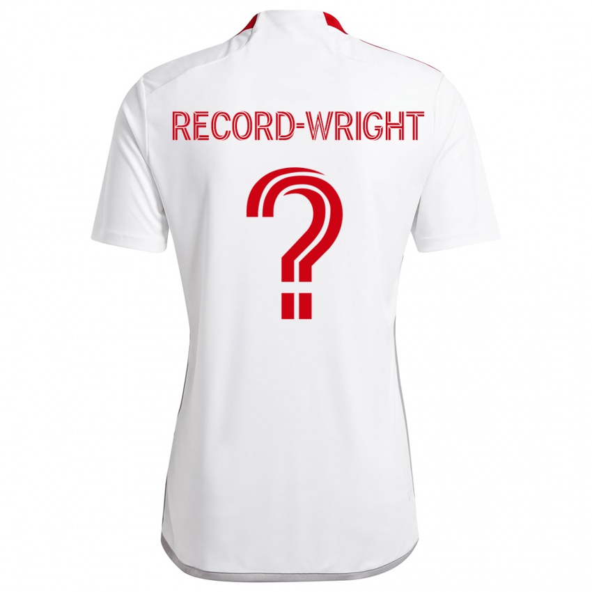 Niño Camiseta Kemari Record-Wright #0 Blanco Rojo 2ª Equipación 2024/25 La Camisa