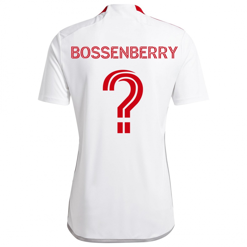 Niño Camiseta Antone Bossenberry #0 Blanco Rojo 2ª Equipación 2024/25 La Camisa