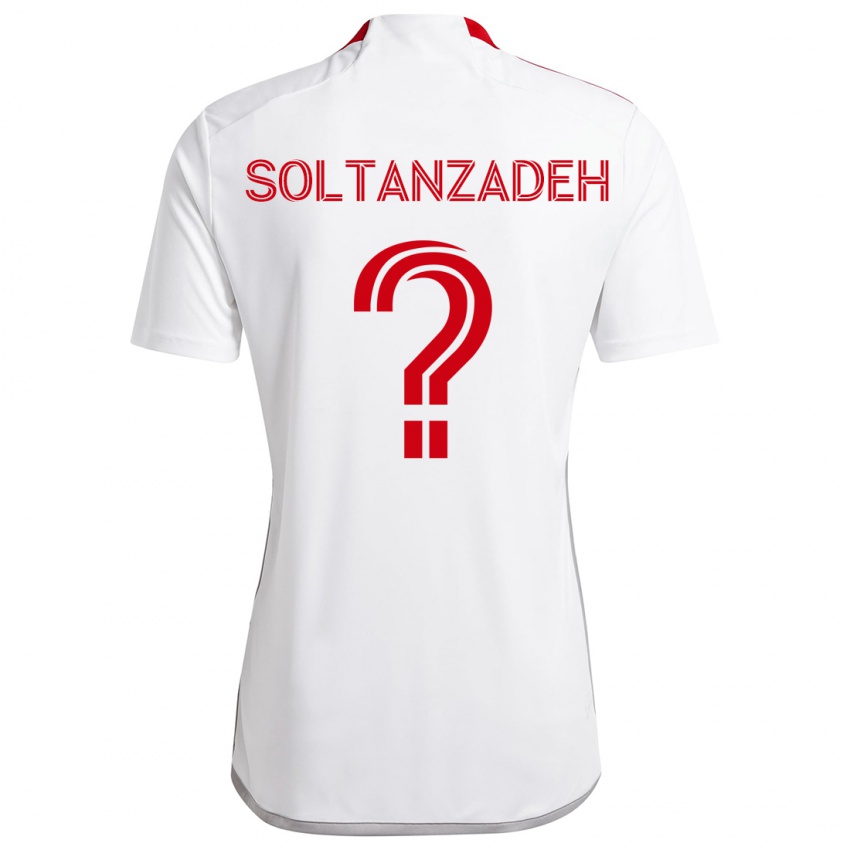 Niño Camiseta Shayan Soltanzadeh #0 Blanco Rojo 2ª Equipación 2024/25 La Camisa